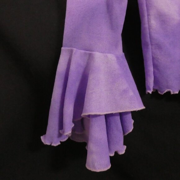 POSITIVE RESULTS | P2P 13 inches measured | Purple Tie Dye Ruffle Sleeve Top - Picture 6 of 14